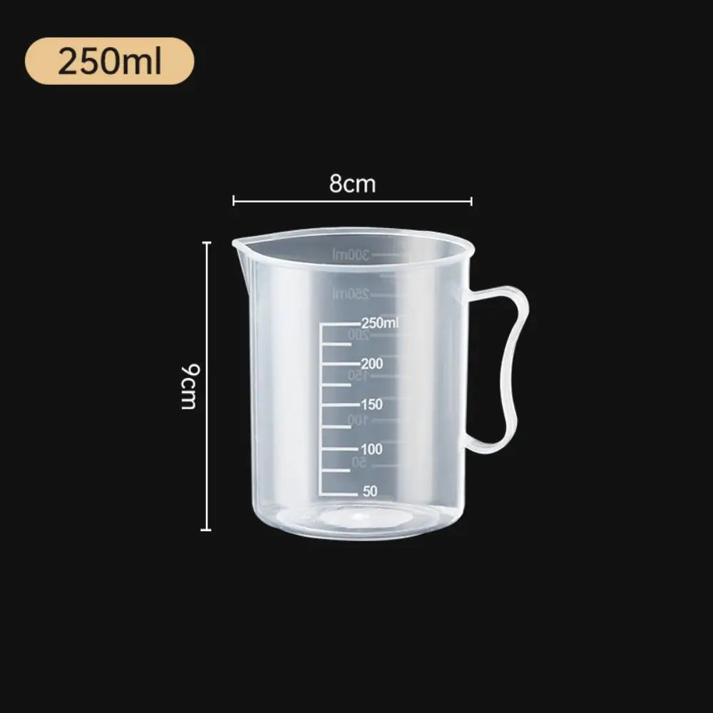 Clear Plastic Graduated Measuring Cup with Handle – Multiple Sizes
