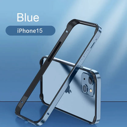 Metal Bumper Case for iPhone 12–18 / 17 / 16 / 15 / 14 – Aluminum & Silicone