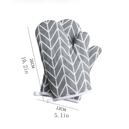 Oven Mitts Heat Resistant Kitchen Gloves – Set of 2