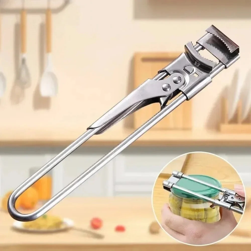 Adjustable Jar & Can Opener – Heavy Duty Stainless Steel Multi-Function