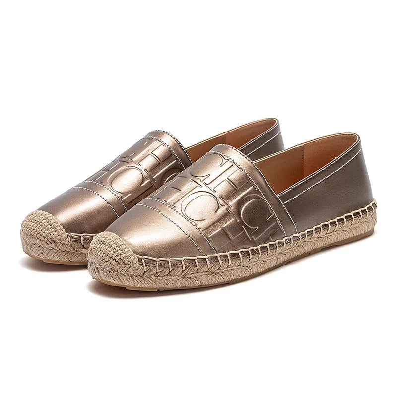 Women's Espadrille Flats | Handmade Hemp Sole Slip-On Casual Shoes