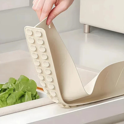 Silicone Sink Splash Guard – Water Dam with Suction Cups