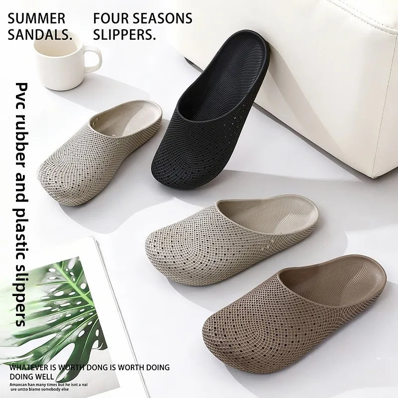 Breathable Mesh Clog Shoes for Men – Slip-On Work & Garden Clogs