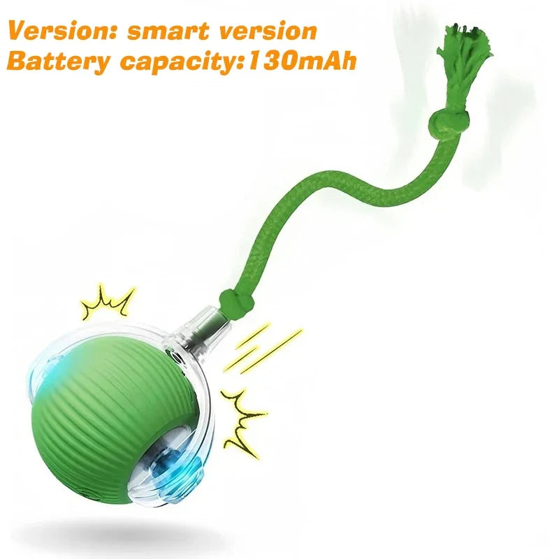 Cat Interactive Ball Toy – Auto-Rolling Rechargeable Smart Ball with Tail
