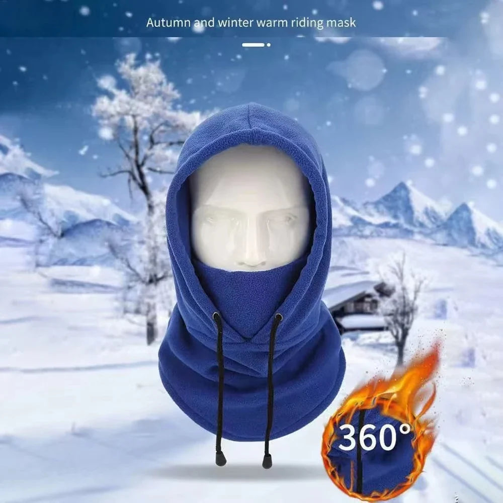 Winter Fleece Balaclava Hood with Face Mask