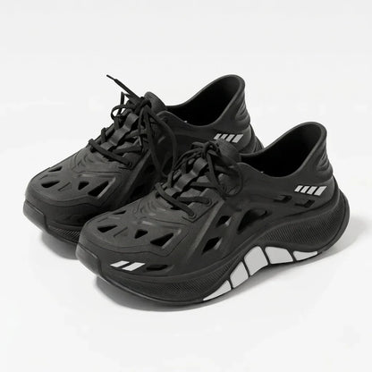 Men's Hollow Clog Sneakers – Non-Slip Outdoor Beach Garden Shoes