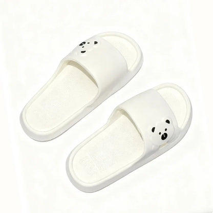 Cartoon Bear Indoor Slippers Women Soft EVA Home Slides