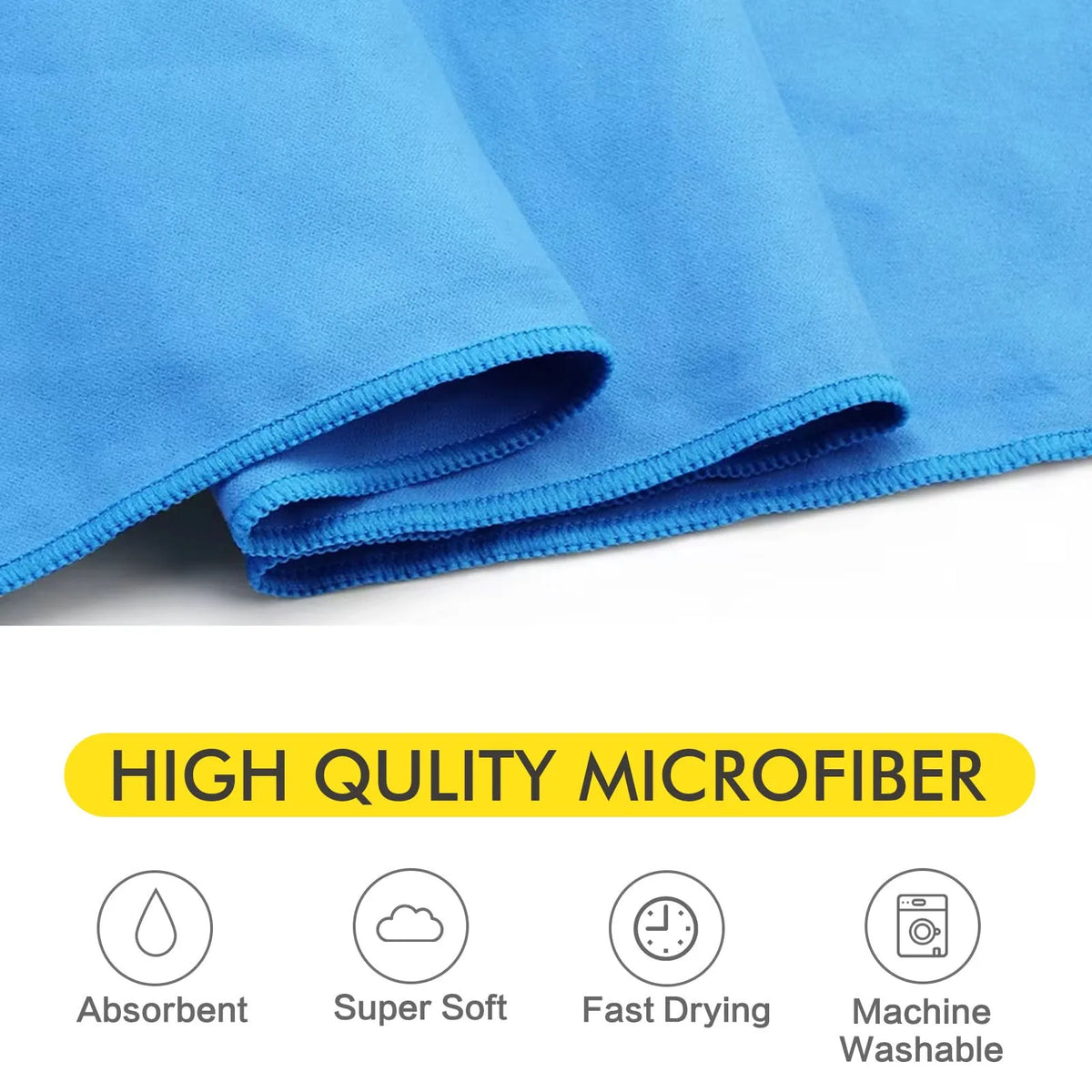 Microfiber Quick-Dry Bath Towel – Lightweight & Absorbent