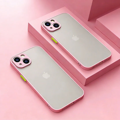 Shockproof iPhone Case – Armor Matte Cover with Silicone Bumper