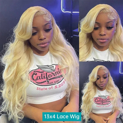 613 Blonde Body Wave Lace Front Wig – 13x4 & 13x6 HD Lace Human Hair
