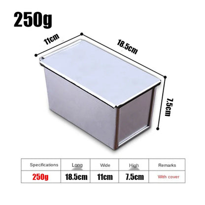 Non-Stick Bread Loaf Pan with Lid – Aluminum Alloy Toast Box