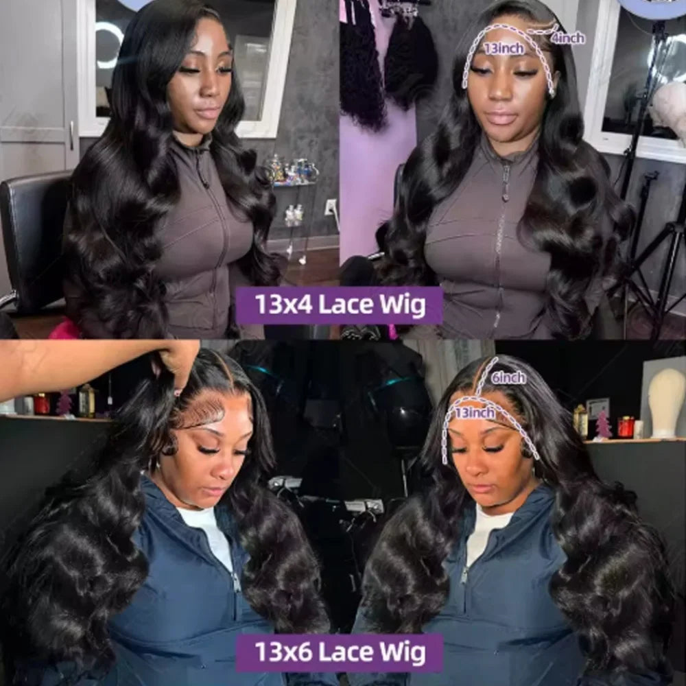 Body Wave Lace Front Wig – Human Hair, HD Transparent, Glueless
