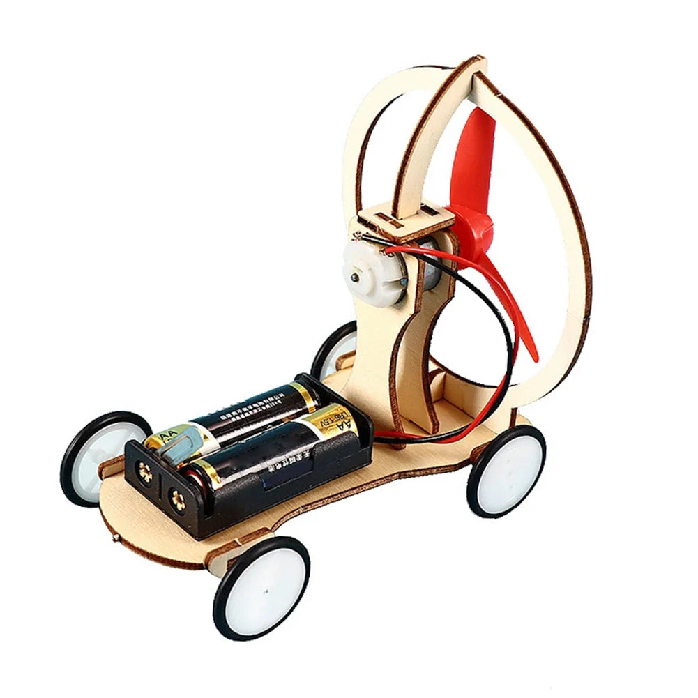 DIY STEM Wood Model Kit for Kids – 3D Assembly Science Toy (Car, Boat, Plane & More)