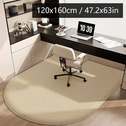 Office Chair Mat Flannel Desk Floor Protector – Thick Arched Carpet