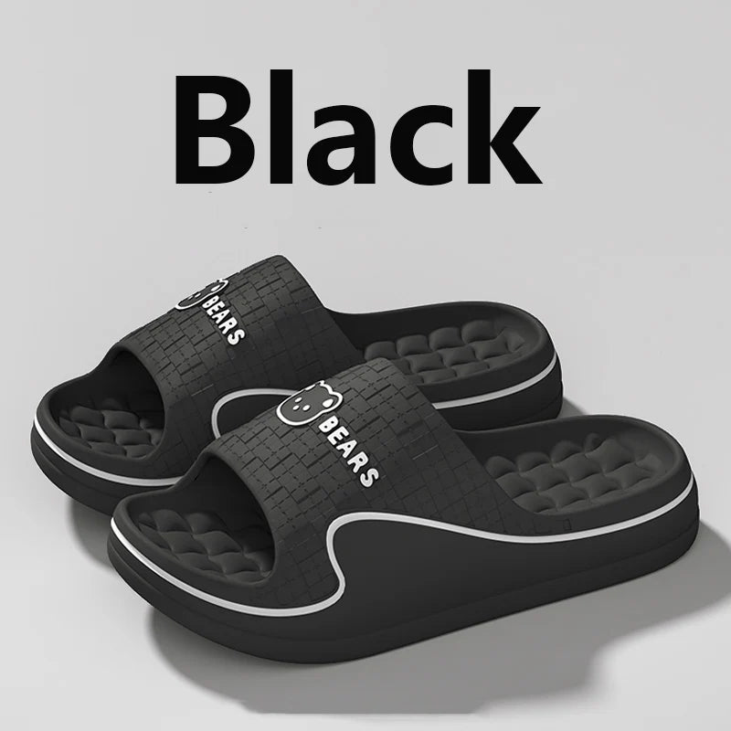 Cute Bear EVA Slippers – Non-Slip Soft Sole House Sandals for Women