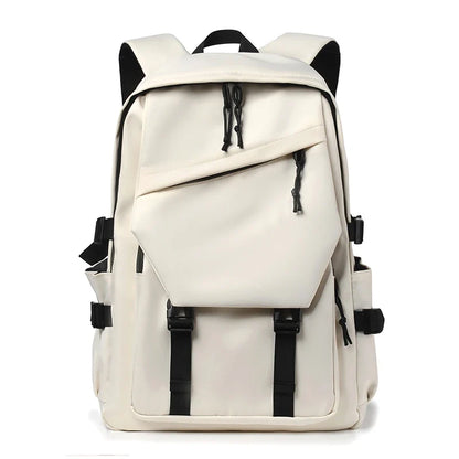 Travel Backpack 15" – Large Capacity Solid Color Daypack