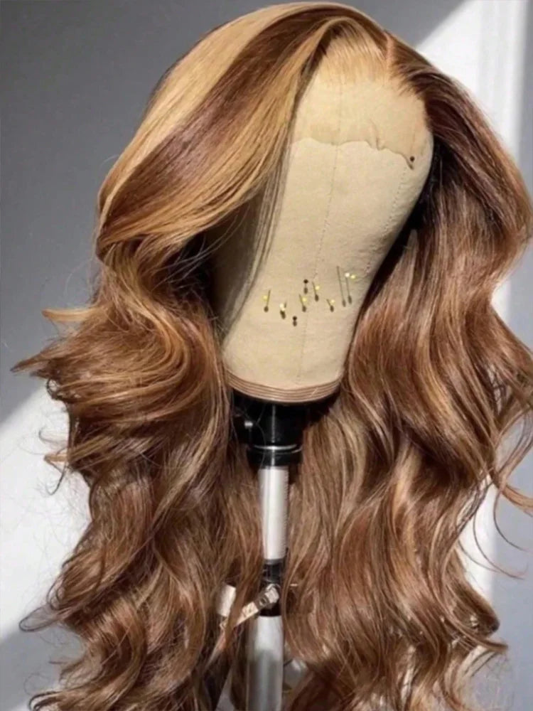 P4/27 Highlight Body Wave Lace Front Wig 13x4 HD Human Hair