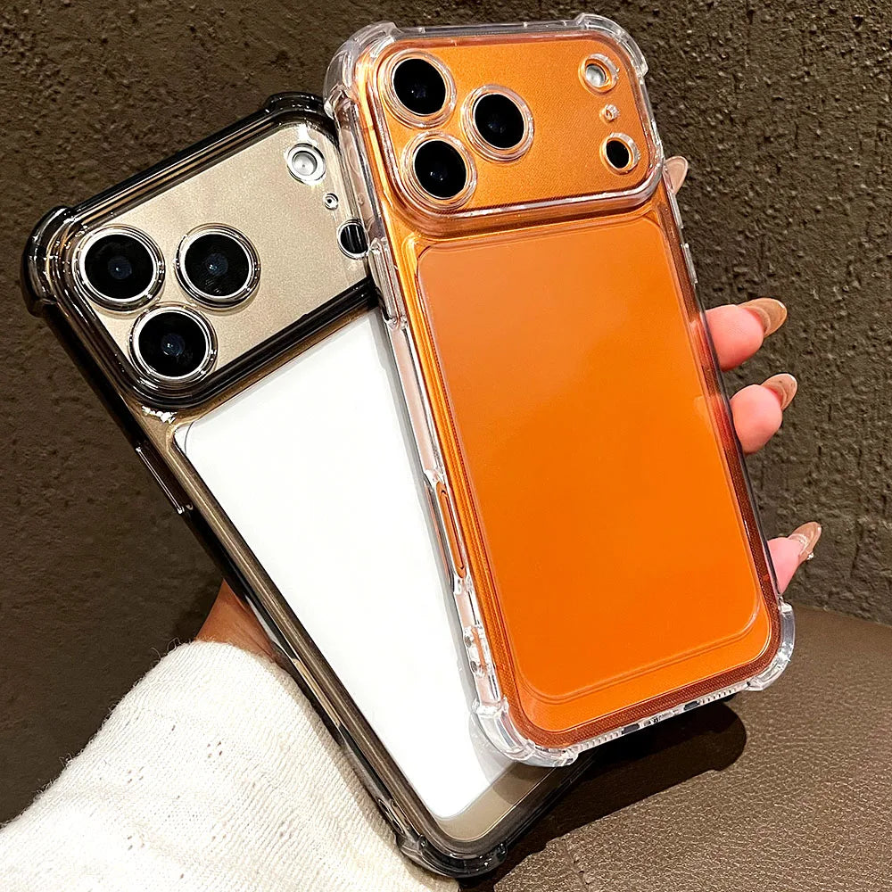 Clear Silicone iPhone Case – Shockproof Transparent Cover iPhone 11–17