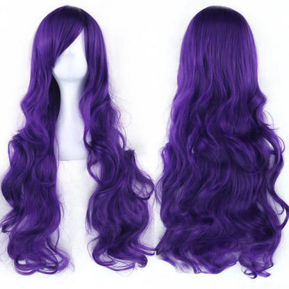 Long Curly Cosplay Wig – Synthetic Party Wig for Women
