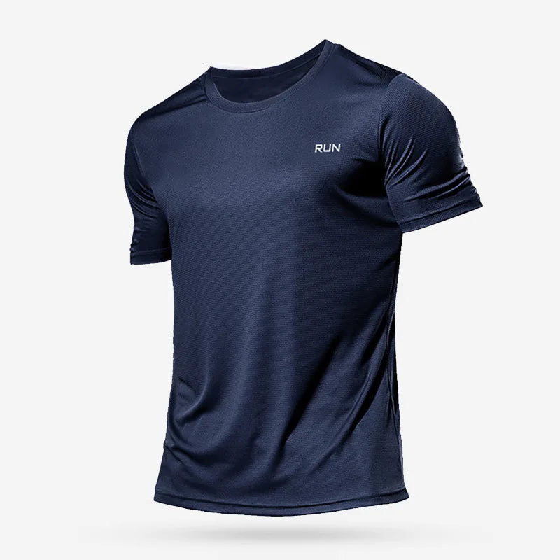 Men's Quick-Dry Gym T-Shirt – Slim Fit Running & Fitness Top