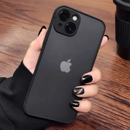 Shockproof iPhone Case – Armor Matte Cover with Silicone Bumper