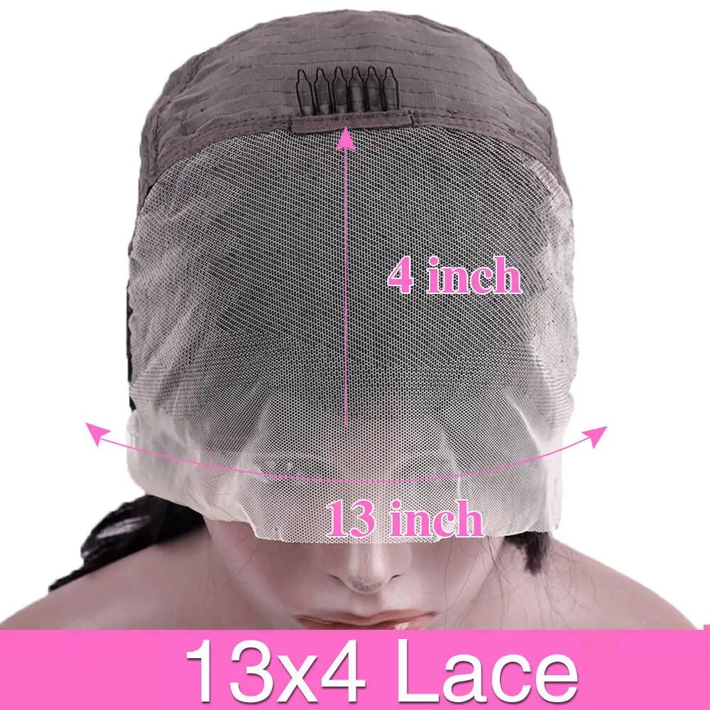 Straight Bob Lace Front Wig 13x4 Brazilian Remy Human Hair 220% Density