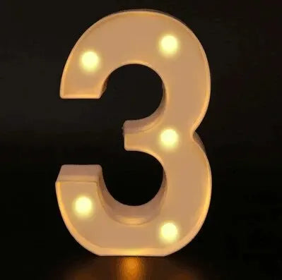 LED Marquee Letter & Number Light – Alphabet Night Lamp
