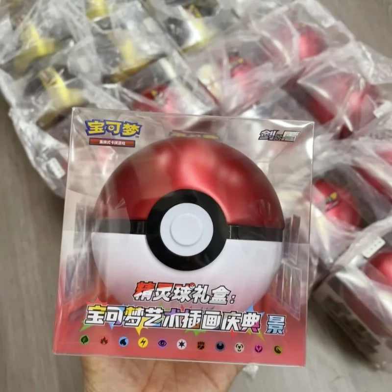 Pokemon Poke Ball Replica – Premium Gift Box with PTCG Chinese Cards