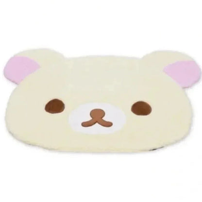 Rilakkuma Bear Shaped Rug – Soft Plush Cartoon Floor Mat