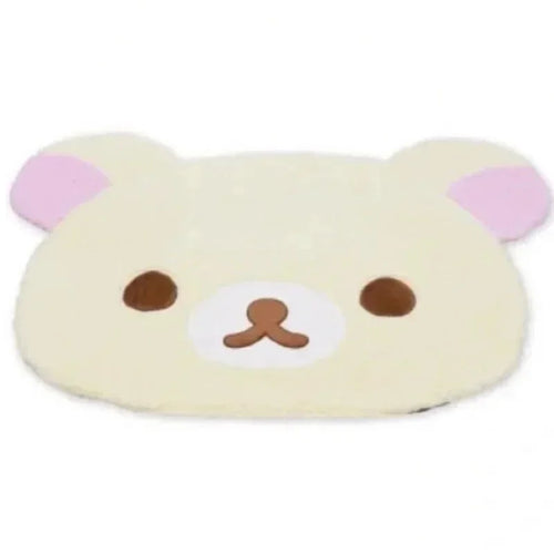 Rilakkuma Bear Shaped Rug – Soft Plush Cartoon Floor Mat