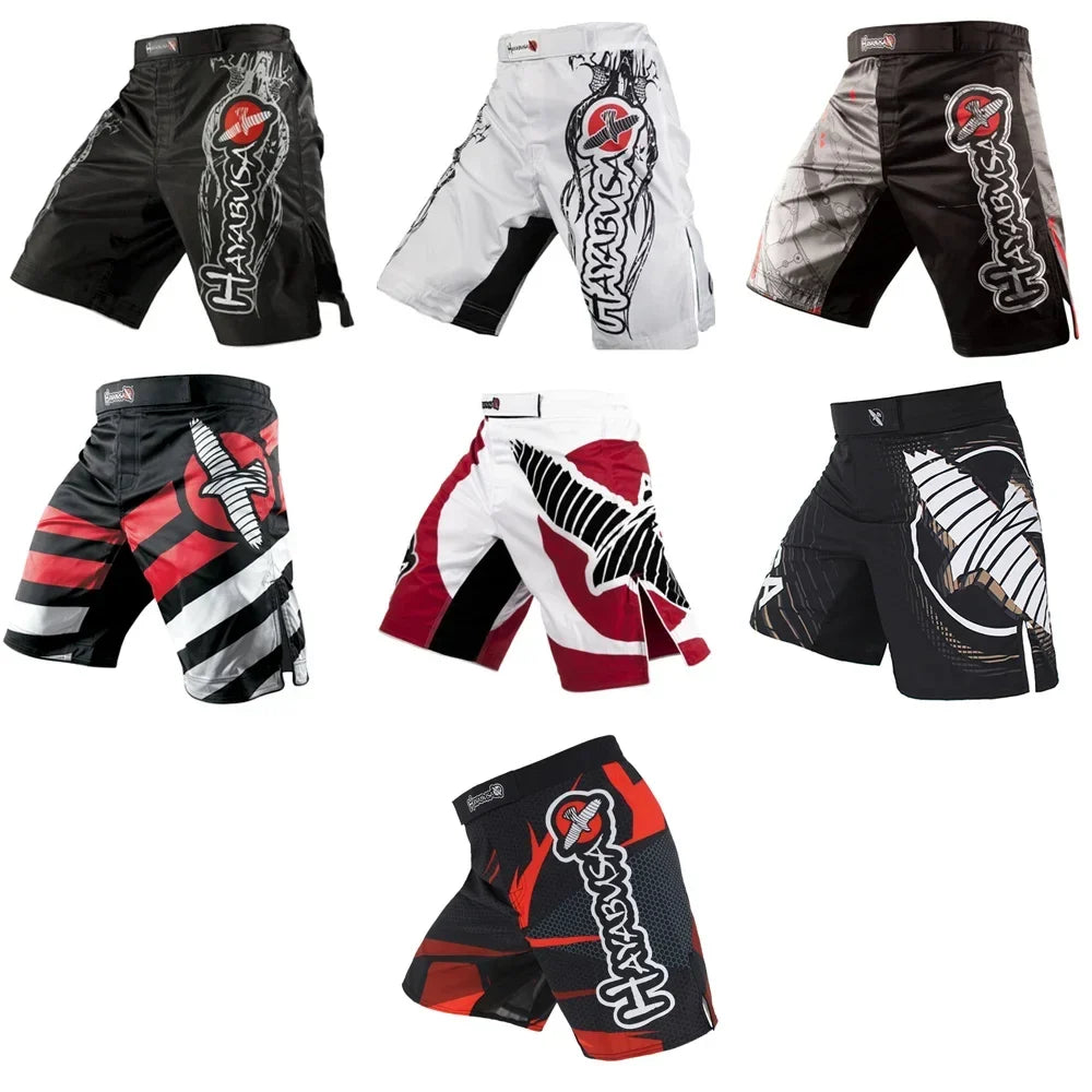 MMA Fight Shorts – Men's Breathable Kickboxing & Boxing Training Shorts