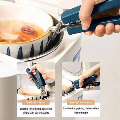 Silicone Oven Mitts & Bowl Clamp Kitchen Tool Set – Anti-Scald