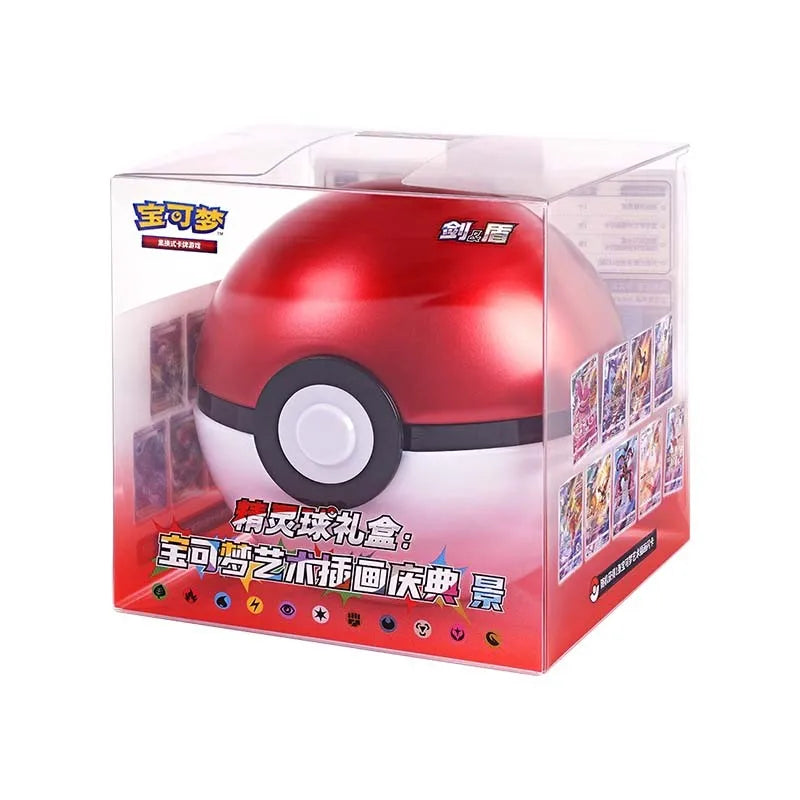 Pokemon Poke Ball Replica – Premium Gift Box with PTCG Chinese Cards