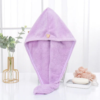 Microfiber Hair Towel Wrap – Magic Fast-Drying Bath Hat