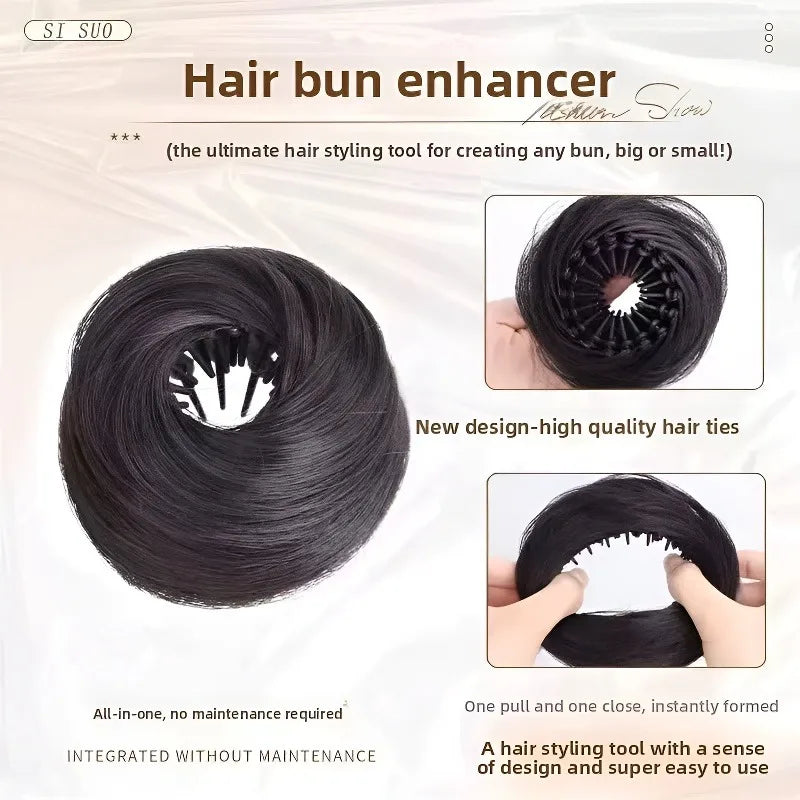 Bird's Nest Hair Bun Clip – Synthetic Retractable Hairpiece