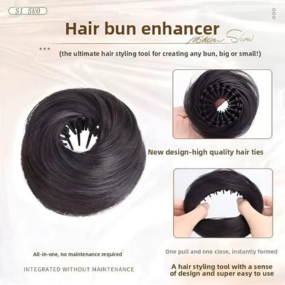 Bird's Nest Hair Bun Clip – Synthetic Retractable Hairpiece