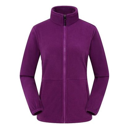 Women's Polar Fleece Jacket – Windproof Thermal Outdoor Coat