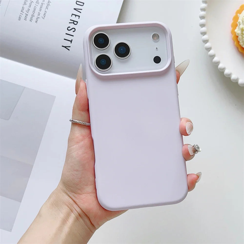 iPhone Case Matte Candy Color Liquid Silicone Shockproof Cover