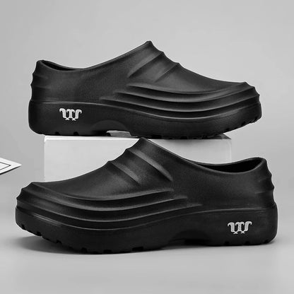 Men’s Waterproof Non Slip Chef Clogs Garden & Beach Shoes Size 36–48