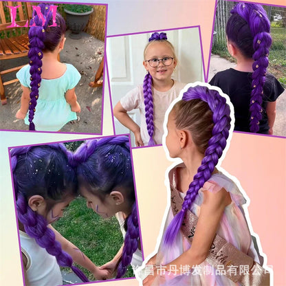 32 Inch Jumbo Braid Ponytail Hair Extension – Pre-Braided Synthetic