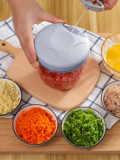 Manual Garlic Chopper & Vegetable Mincer – Pull String
