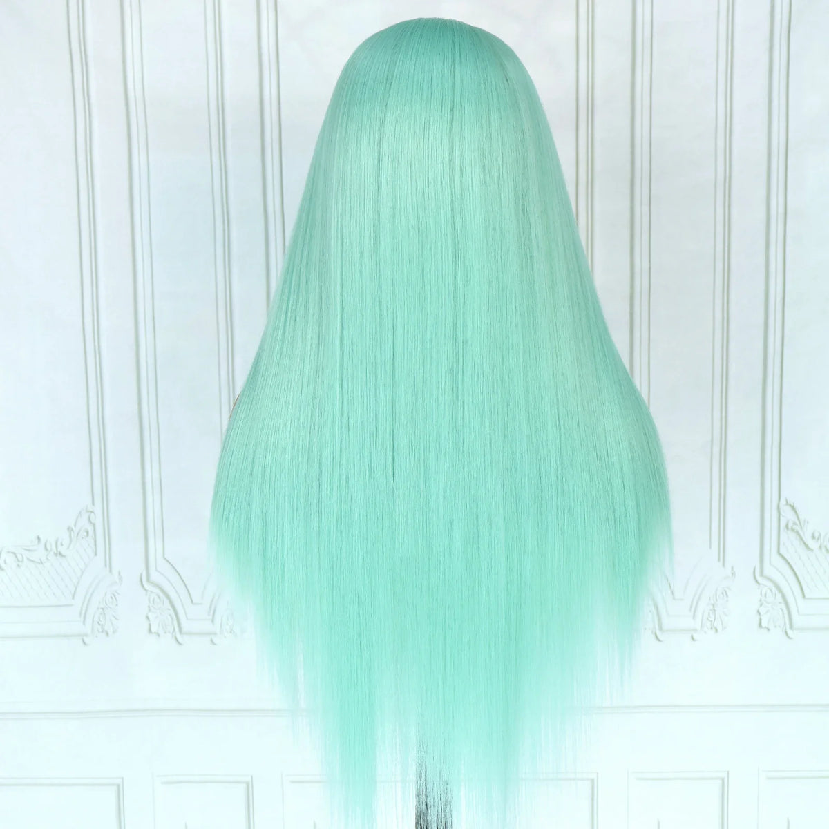 Blue Lace Front Synthetic Wig – Long Straight, 28 Inch, 180% Density