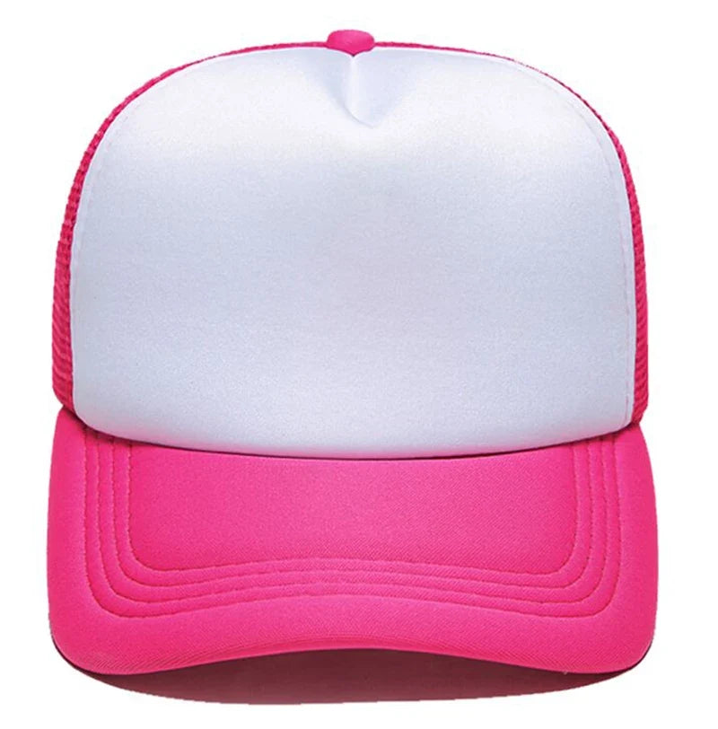 Custom Logo Mesh Trucker Hat – 5-Panel Snapback Baseball Cap for Men & Women