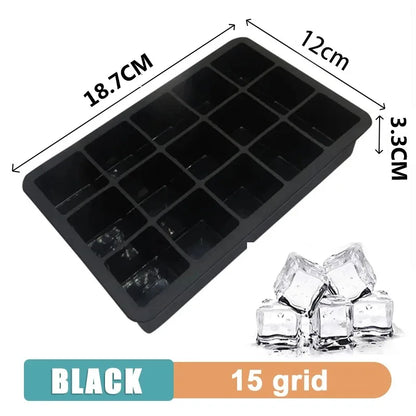 Silicone Ice Cube Tray – Flexible BPA-Free Mold, Multiple Grid Sizes