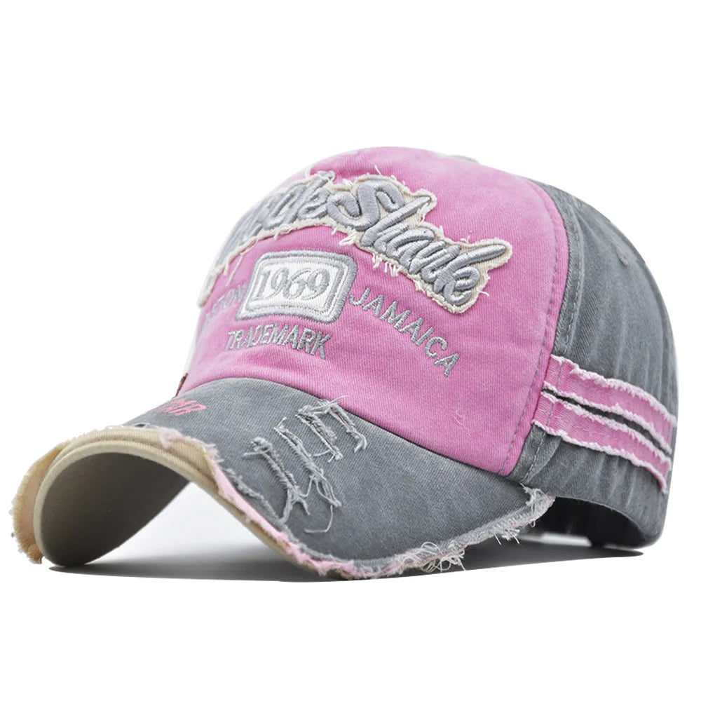 Vintage 1969 Embroidered Baseball Cap – Washed Cotton Snapback