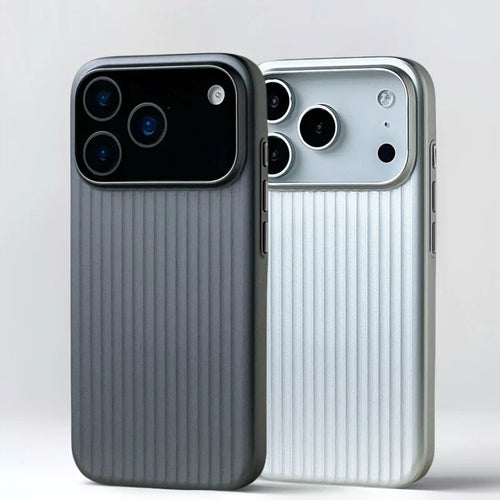 MagSafe iPhone Case – Plating Stripe Shockproof Cover for iPhone 14–18
