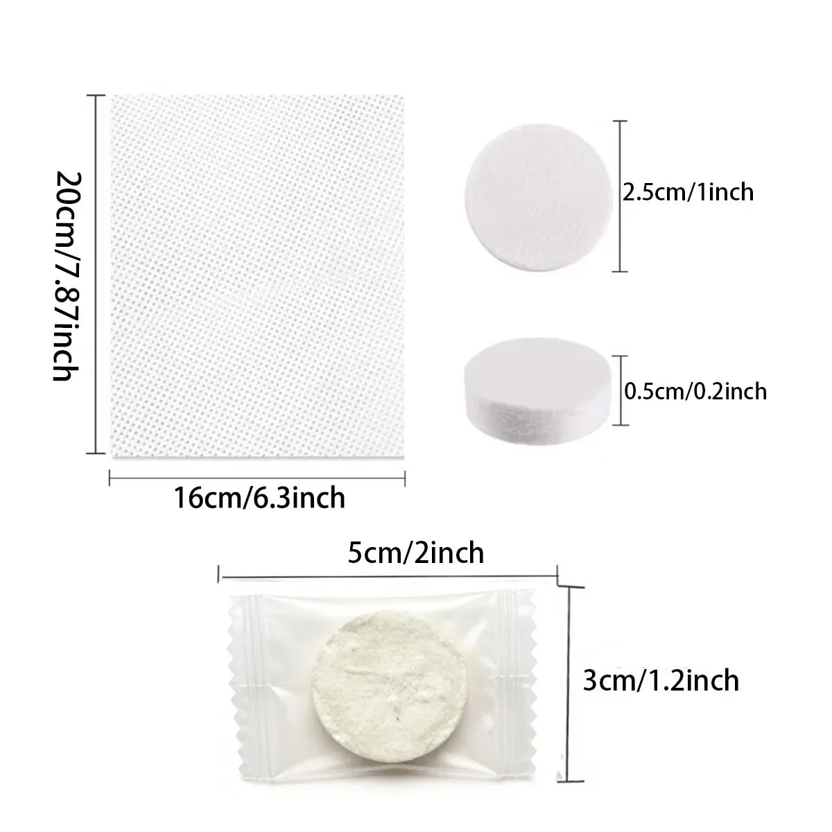 Compressed Disposable Towels 150pcs – Portable Face & Hand Wipes