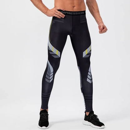 Men's Compression Leggings – Gym Training Tights & Sports Pants