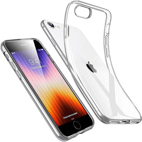 Clear Silicone Case for iPhone SE 2022/2020, iPhone 8 & 7 – Ultra Thin Soft Cover