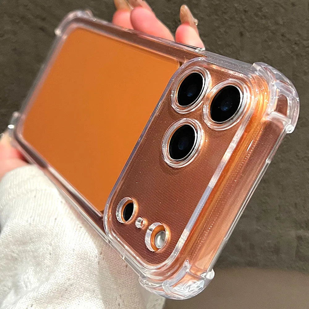 Clear Silicone iPhone Case – Shockproof Transparent Cover iPhone 11–17